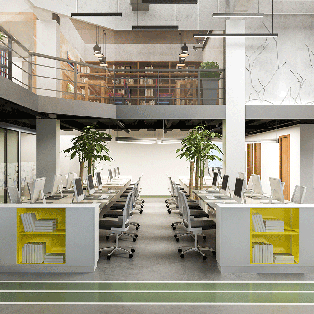 implementación de oficinas